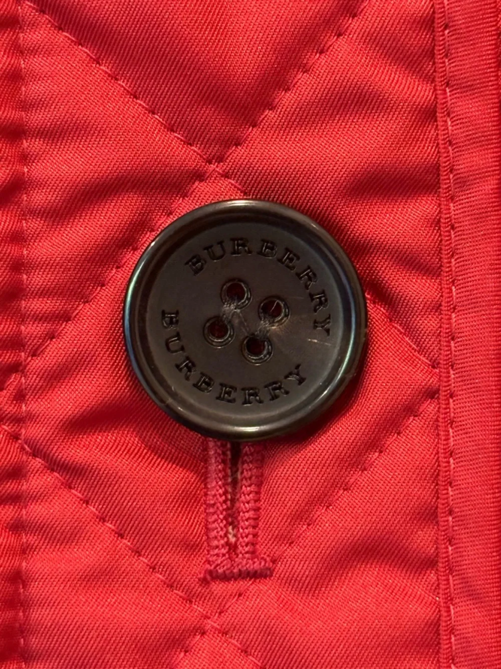 Burberry Quilted Jacket Red Classic Nova Plaid Check Lining Size XL - Picture 9 of 15